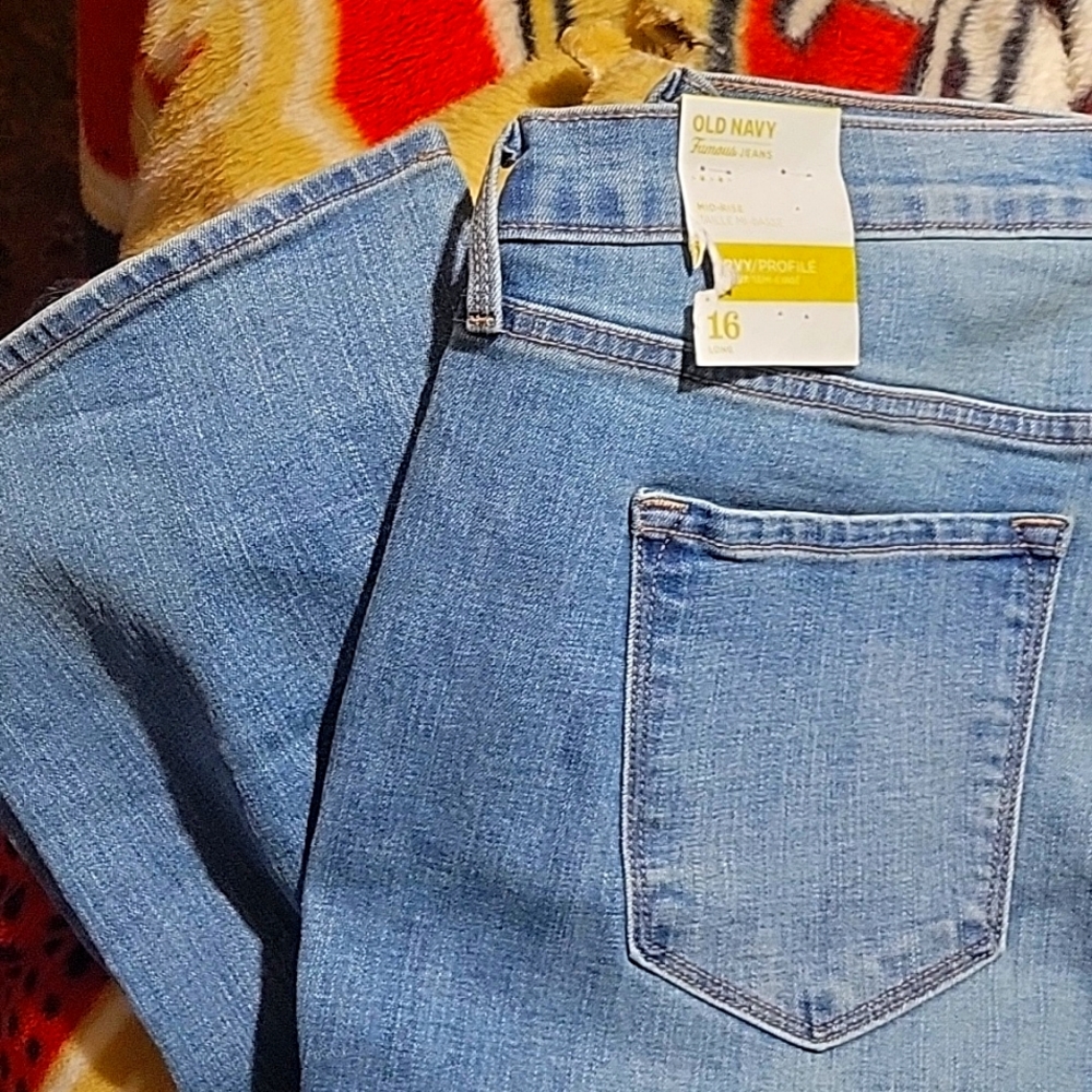 16 long curvy fit old navy jeans